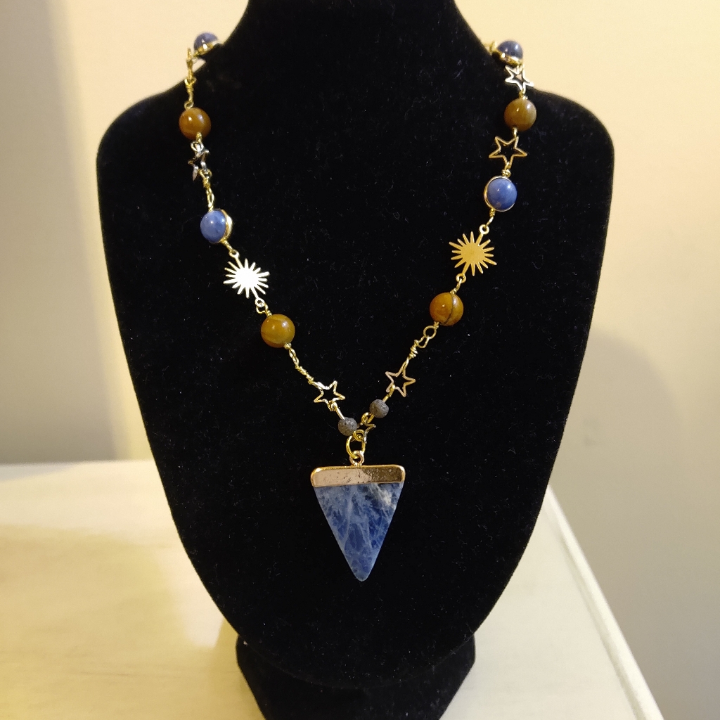 New Celestial Gemstone Necklace, 19